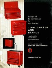 metal box and cabinet corporation|MBC Tool Chests and Stands : Catalog MB 65 : Metal .